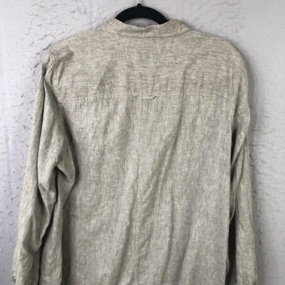 Duluth Trading Jacket Womens Large Beige Hemp Organic Cotton Utility Shacket - Picture 7 of 16